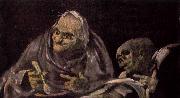 Francisco de goya y Lucientes Two Women Eating USA oil painting artist